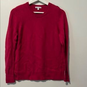 GAP Luxe Cherry Red Knit Sweater